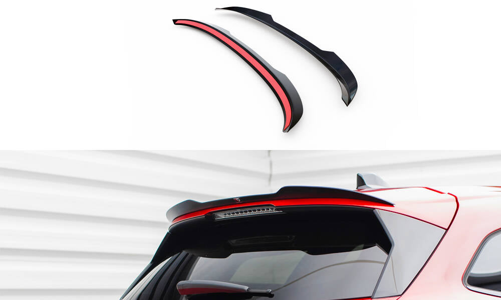 Heckspoiler Lippe Peugeot 308 SW Mk3 schwarz Hochglanz – Ansicht 2