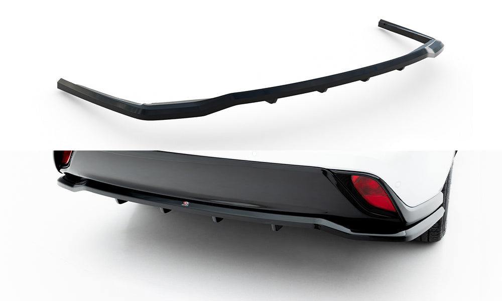 Street+ Mittlerer Diffusor RACE passend für Toyota Highlander Mk4 schwarz Hochglanz – Ansicht 2