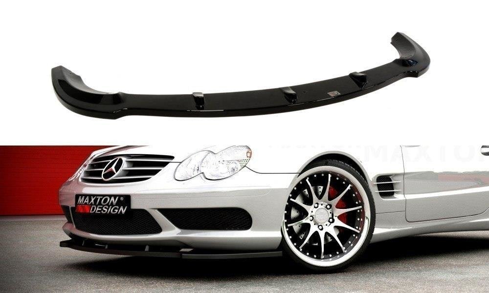 Street+ Spoilerlippe Front Ansatz passend für MERCEDES SL R230 AMG schwarz Hochglanz – Ansicht 2