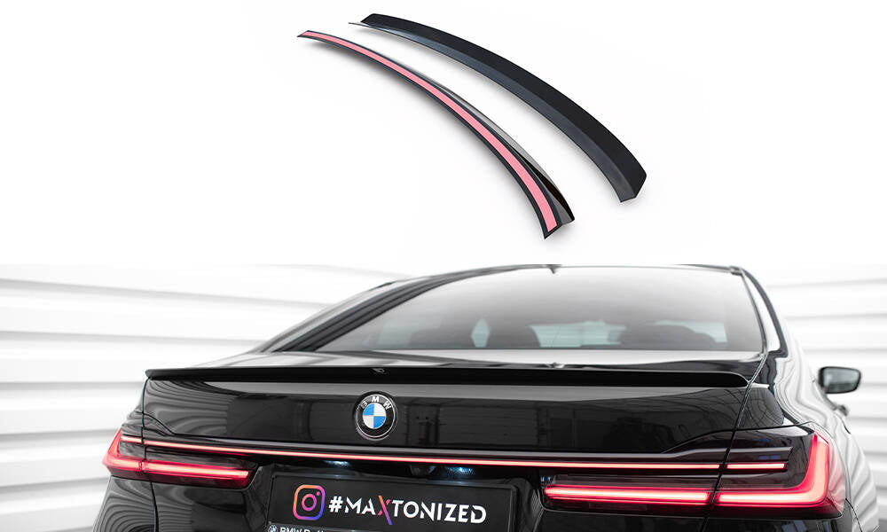 Heckspoiler Lippe BMW 7 G11 / G12 schwarz Hochglanz – Ansicht 2