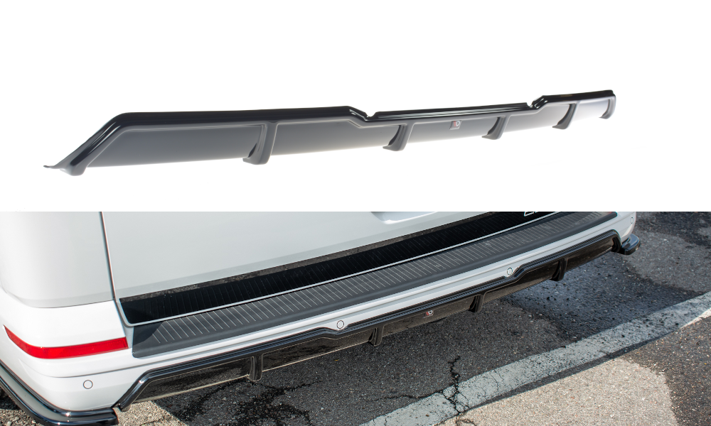 Diffusor Heck Ansatz passend für VW T6 / T6.1 schwarz Hochglanz – Ansicht 2