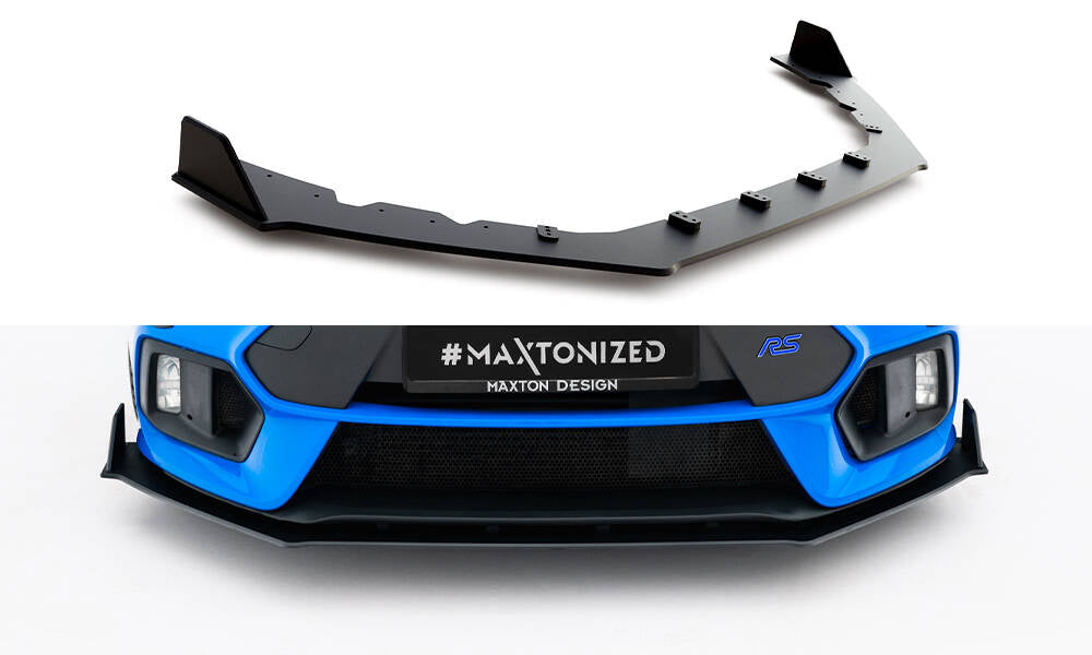 Street Pro Street+ Spoilerlippe Front Ansatz passend für / Frontansatz V.2 Ford Focus RS Mk3 – Ansicht 2