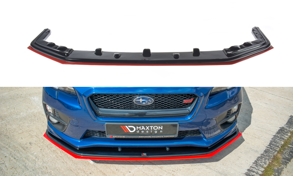 Street+ Spoilerlippe Front Ansatz V.4 passend für SUBARU WRX STI – Ansicht 2