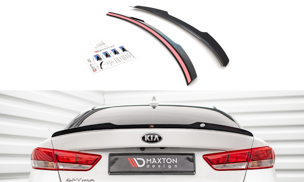 Heckspoiler Lippe Kia Optima Mk4 schwarz Hochglanz – Ansicht 2