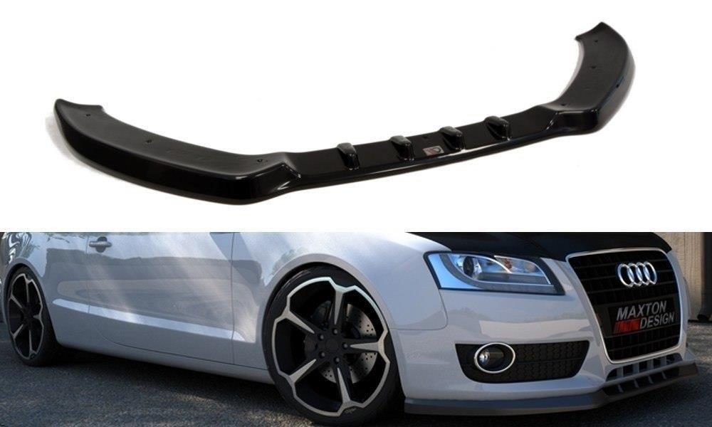 Street+ Spoilerlippe Front Ansatz passend für Audi A5 8T schwarz Hochglanz – Ansicht 2