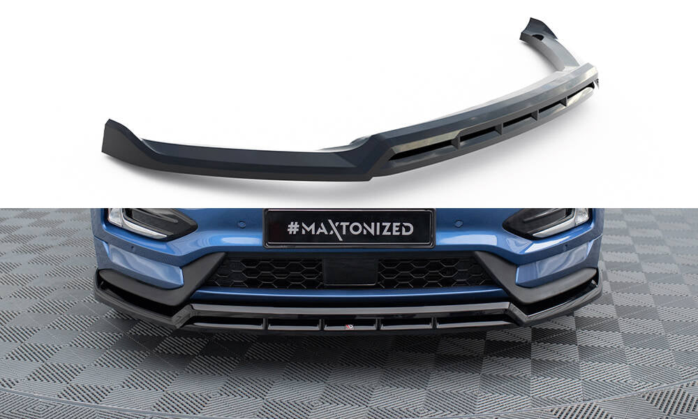 Street+ Spoilerlippe Front Ansatz passend für Ford Edge ST Mk2 Facelift schwarz Hochglanz – Ansicht 2