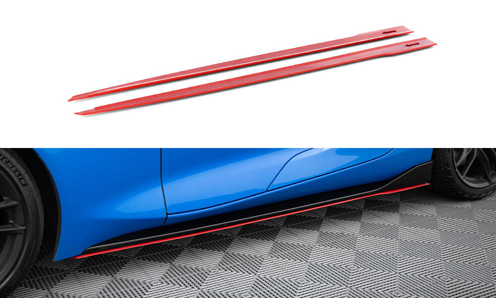 Street+ Seitenschweller Leisten V.2 passend für Toyota Supra Mk5 schwarz Hochglanz – Ansicht 2