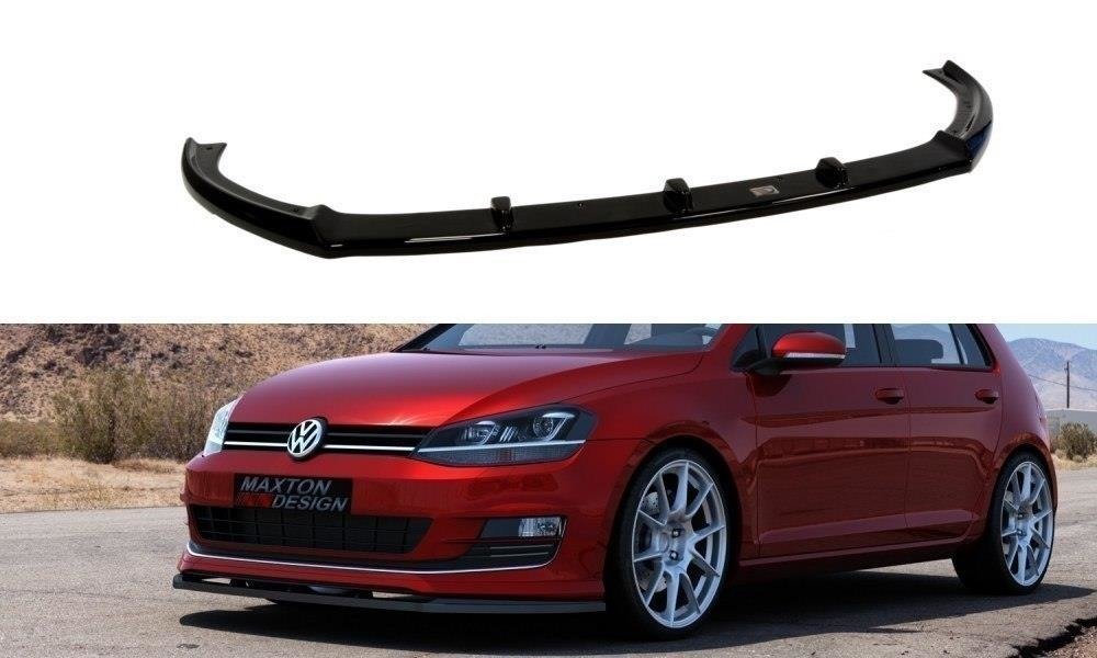 Street+ Spoilerlippe Front Ansatz passend für VW Golf Mk7 For Sport Pack schwarz Hochglanz – Ansicht 2