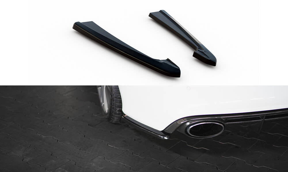 Heck Ansatz Flaps Diffusor V.2 passend für Audi RS7 C7 schwarz Hochglanz – Ansicht 2