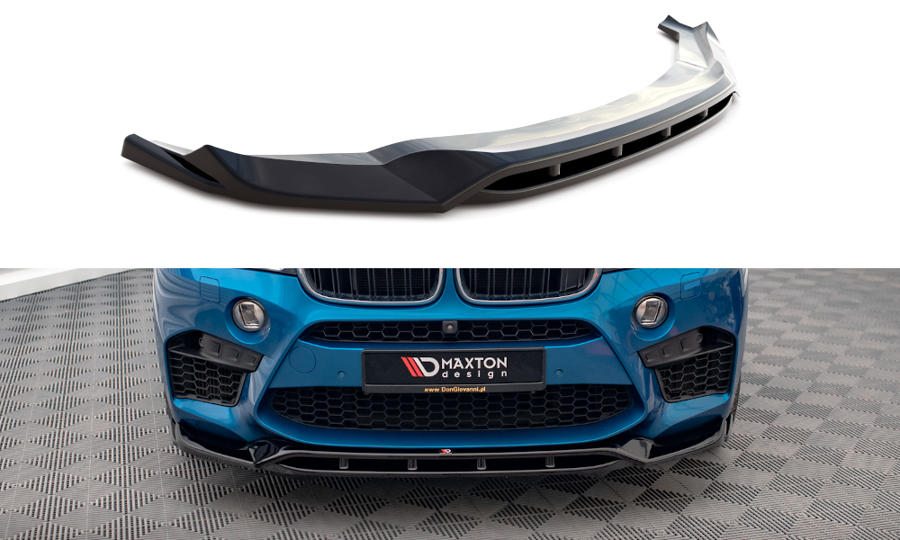 Street+ Spoilerlippe Front Ansatz V.3 passend für BMW X5 M F85 / X6 M F86 schwarz Hochglanz – Ansicht 2