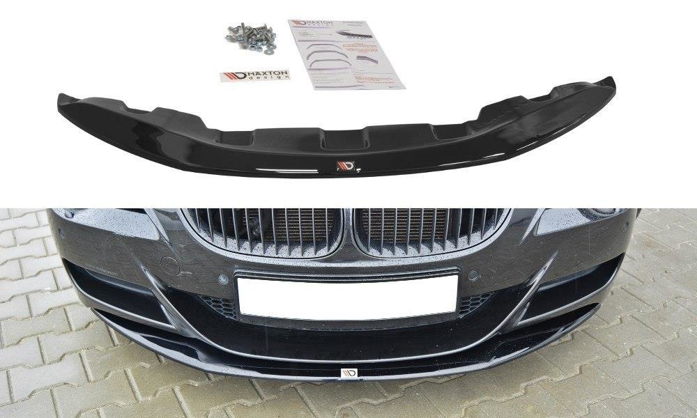 Street+ Spoilerlippe Front Ansatz V.1 passend für BMW M6 E63 schwarz Hochglanz – Ansicht 2