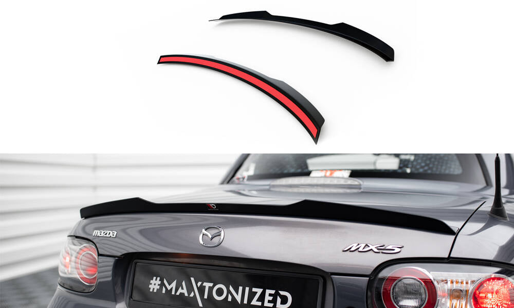Heckspoiler Lippe Mazda MX-5 Mk3 (NC) Facelift schwarz Hochglanz – Ansicht 2