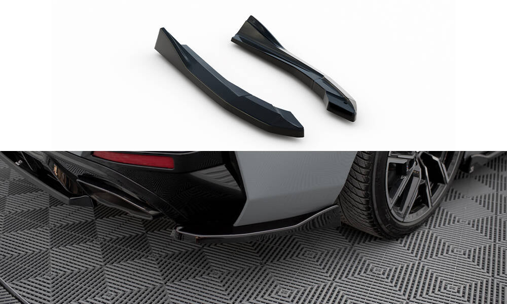 Heck Ansatz Flaps Diffusor V.2 passend für BMW M440i Gran Coupe G26 schwarz Hochglanz – Ansicht 2
