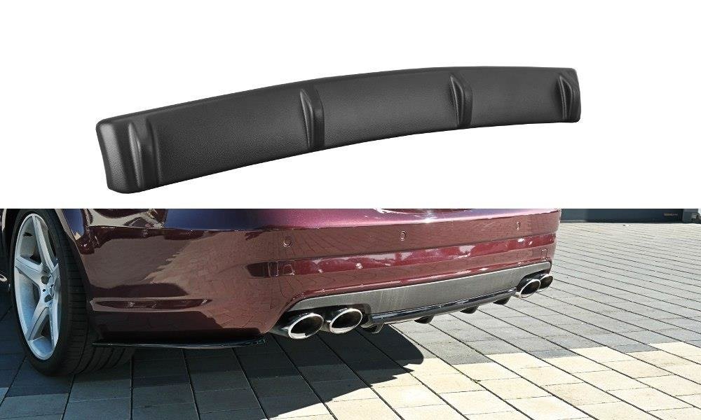 Diffusor Heck Ansatz passend für Mercedes CLS C219 55AMG schwarz Hochglanz – Ansicht 2