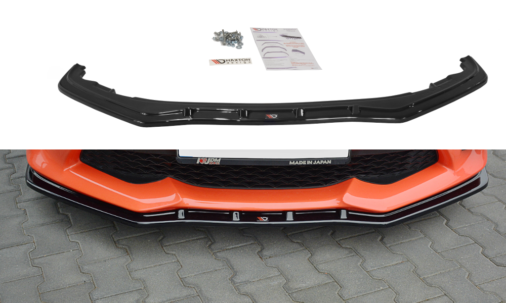 Street+ Spoilerlippe Front Ansatz V.3 passend für Toyota GT86 Facelift  schwarz Hochglanz – Ansicht 2