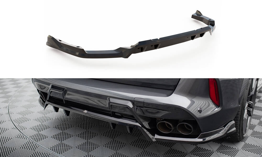 Street+ Mittlerer Diffusor RACE passend für BMW X5 M F95 / F95 Facelift  schwarz Hochglanz – Ansicht 2