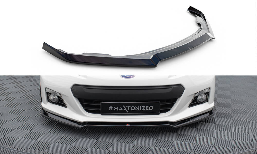 Street+ Spoilerlippe Front Ansatz V.2 passend für Subaru BRZ Mk1  schwarz Hochglanz – Ansicht 2