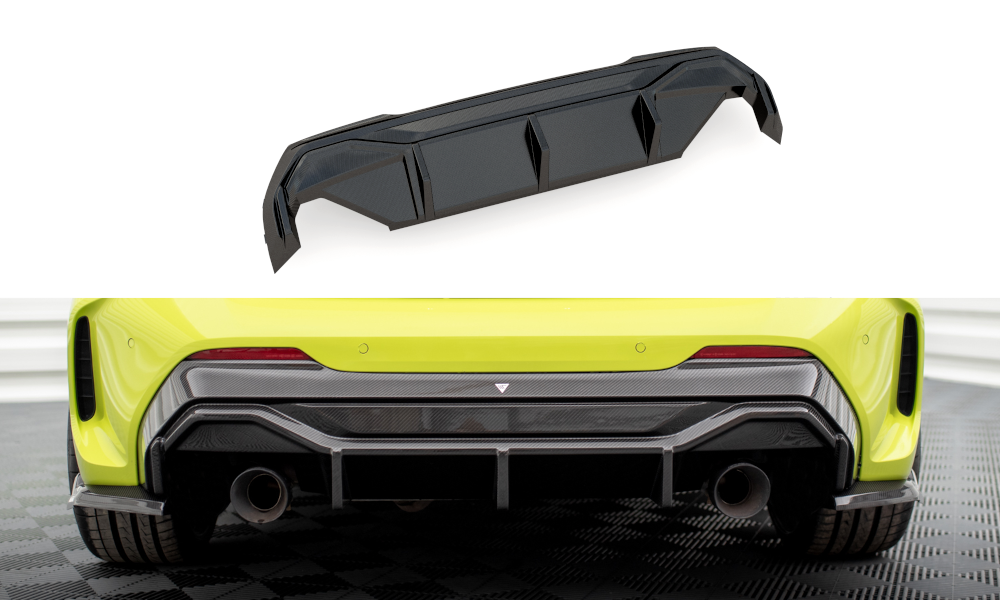 Carbon Fiber Diffusor Heck Ansatz passend für Prepreg V.2 BMW 1er M-Paket/ M135i / 128ti F40 – Ansicht 2