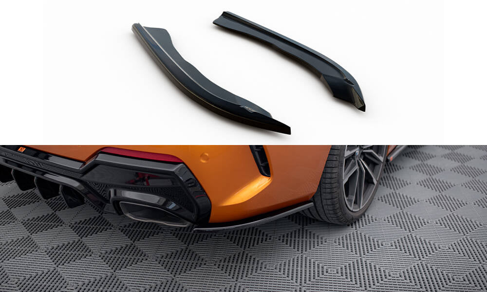 Heck Ansatz Flaps Diffusor V.5 passend für BMW 4er M440i G22 / G23 / G22 Facelift / G23 Facelift schwarz Hochglanz – Ansicht 2