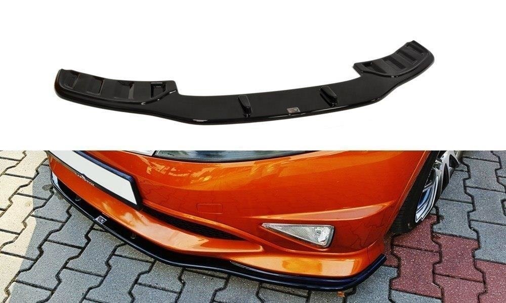 Street+ Spoilerlippe Front Ansatz passend für HONDA CIVIC VIII TYPE S/R schwarz Hochglanz – Ansicht 2