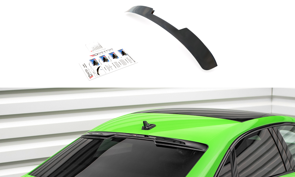 Heckscheiben Spoiler passend für Audi A3 Limousine 8Y Facelift schwarz Hochglanz – Ansicht 2