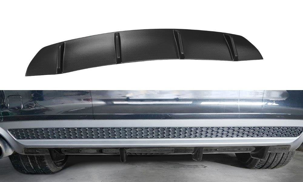 Diffusor Heck Ansatz passend für Audi A7 S-Line C7 schwarz Hochglanz – Ansicht 2