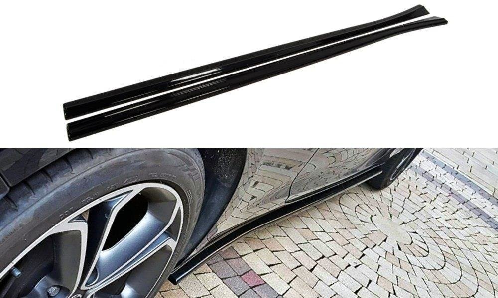 Street+ Seitenschweller Leisten passend für Opel Astra GTC J  schwarz Hochglanz – Ansicht 2