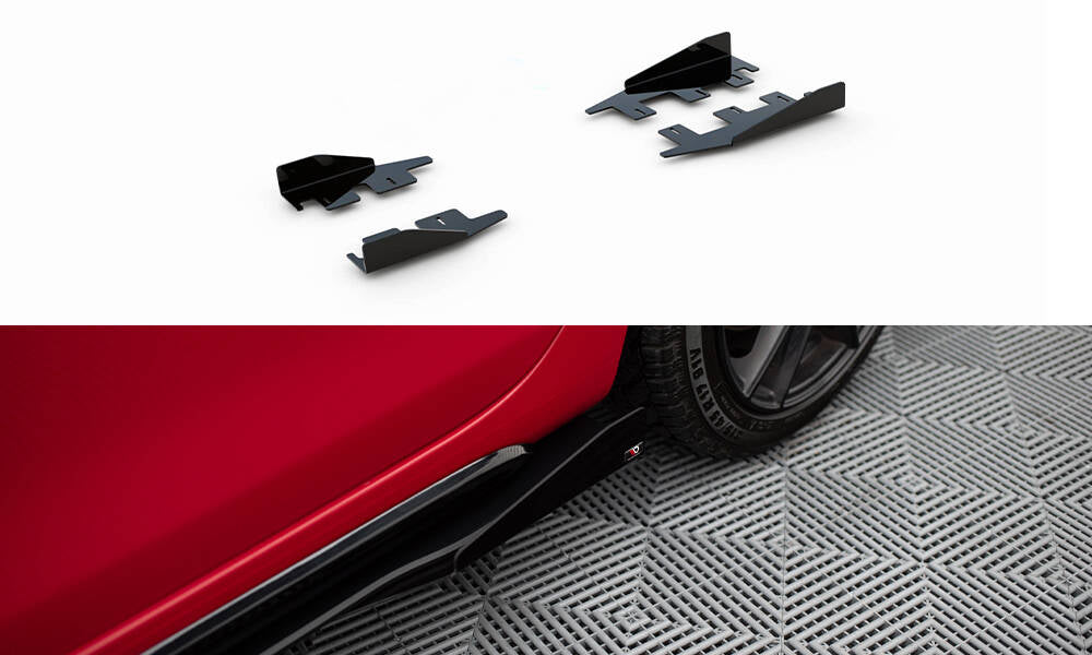 Seitenschweller Flaps passend für VW Golf GTI Mk6 schwarz Hochglanz – Ansicht 2