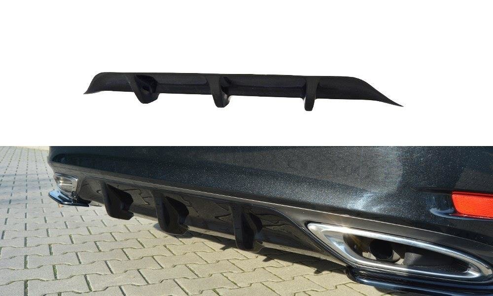 Diffusor Heck Ansatz passend für Lexus GS Mk4 Facelift T schwarz Hochglanz – Ansicht 2