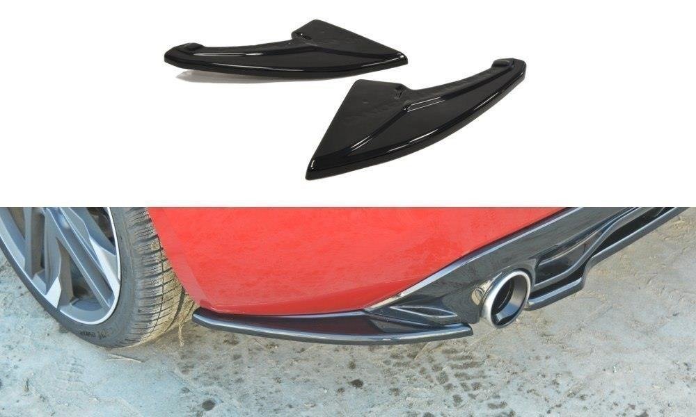 Heck Ansatz Flaps Diffusor passend für PEUGEOT 308 II GTI schwarz Hochglanz – Ansicht 2