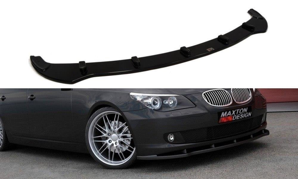 Street+ Spoilerlippe Front Ansatz passend für BMW 5er E60 / E61 Facelift schwarz Hochglanz – Ansicht 2