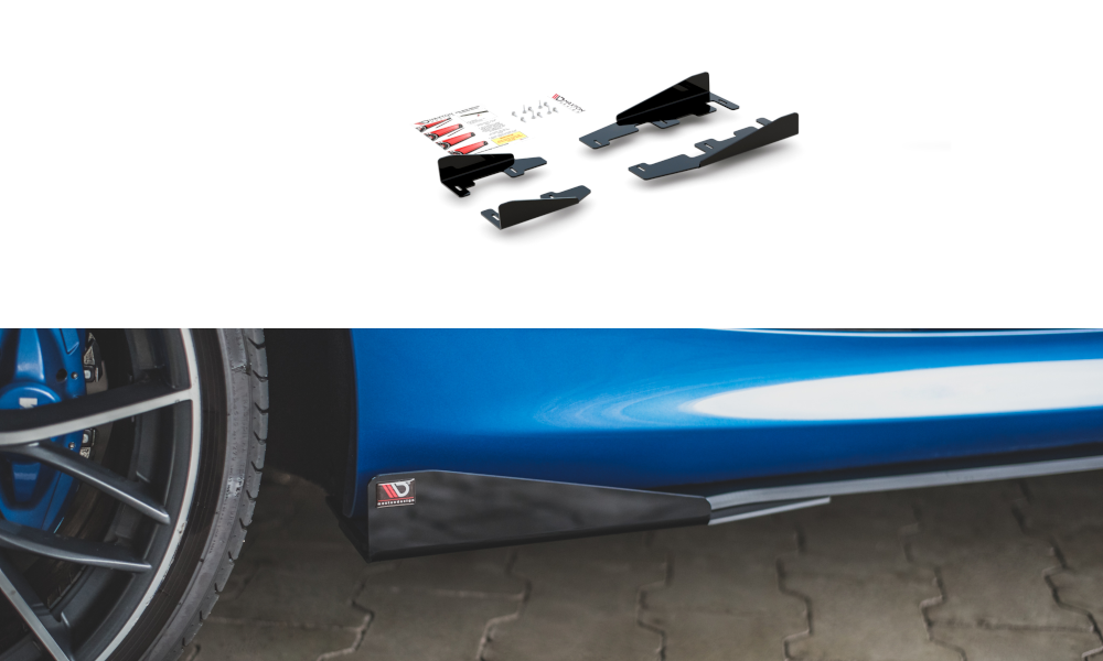 Seitenschweller Flaps passend für BMW 1er F21 M135i / M140i / M-Paket schwarz Hochglanz – Ansicht 2