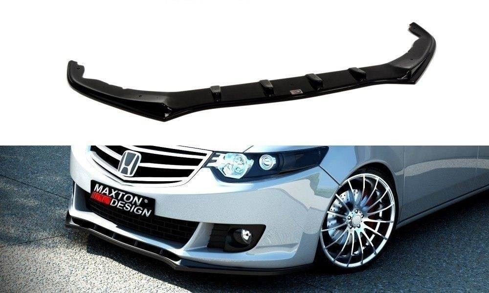 Street+ Spoilerlippe Front Ansatz passend für HONDA ACCORD MK 8 VORFACELIFT schwarz Hochglanz – Ansicht 2