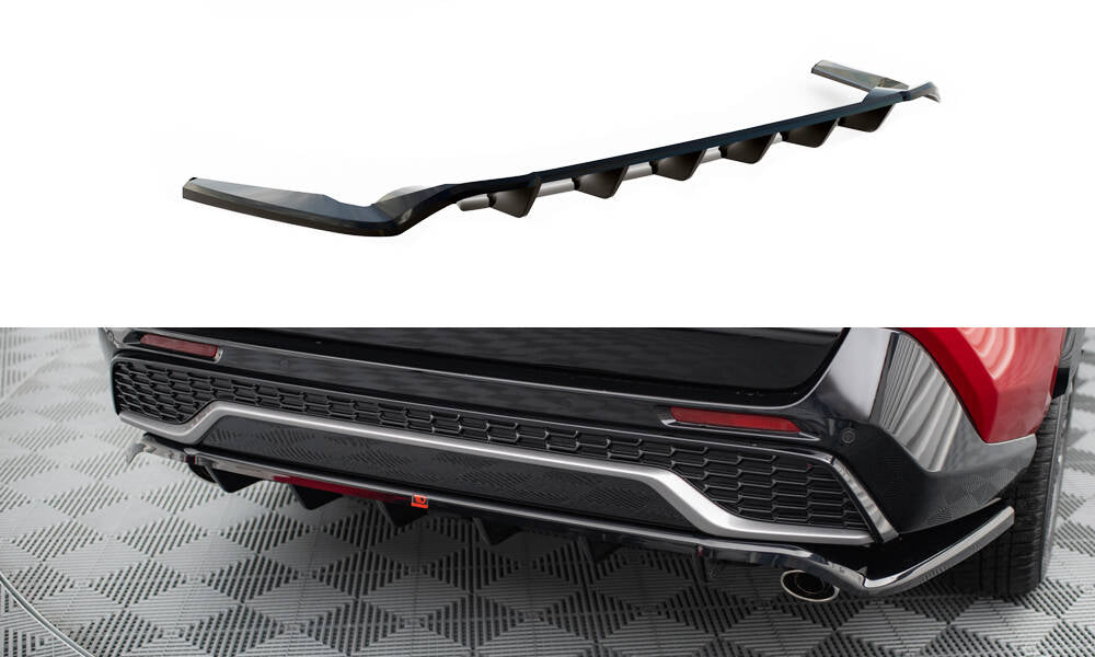 Street+ Mittlerer Diffusor RACE passend für Toyota RAV4 GR Sport Mk5 schwarz Hochglanz – Ansicht 2