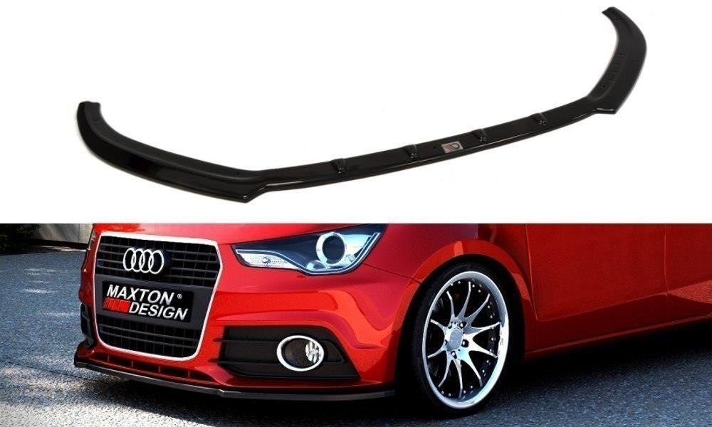 Street+ Spoilerlippe Front Ansatz passend für Audi A1 8X schwarz Hochglanz – Ansicht 2