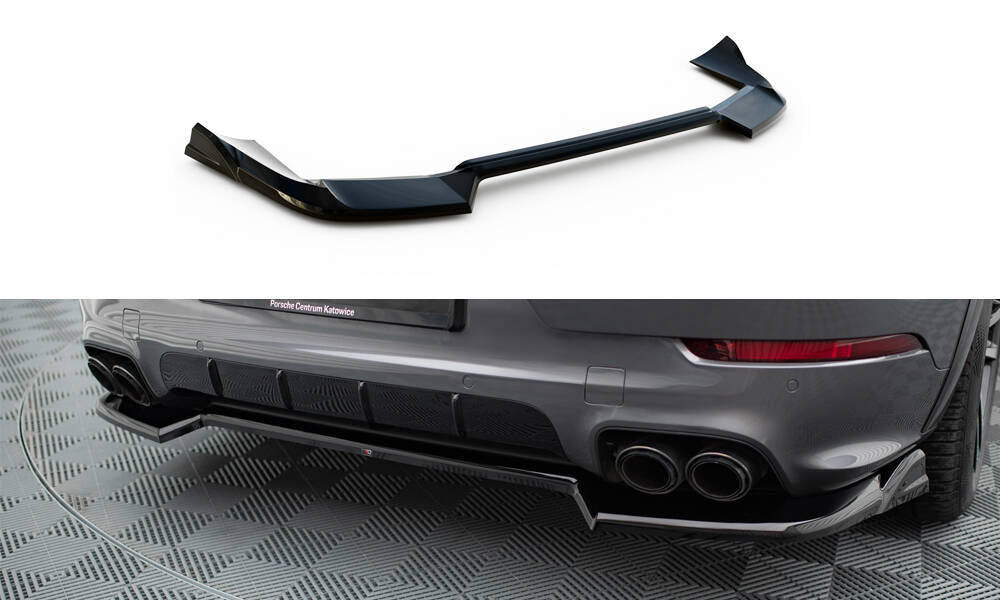 Heckansatz Porsche Cayenne Sport Design / Turbo SUV / Coupe Mk3 Facelift schwarz Hochglanz – Ansicht 2
