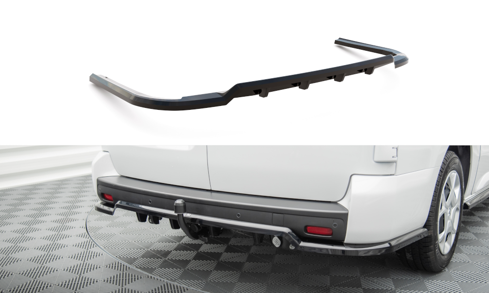 Street+ Mittlerer Diffusor RACE passend für Citroen Jumpy L3 Mk3 schwarz Hochglanz – Ansicht 2