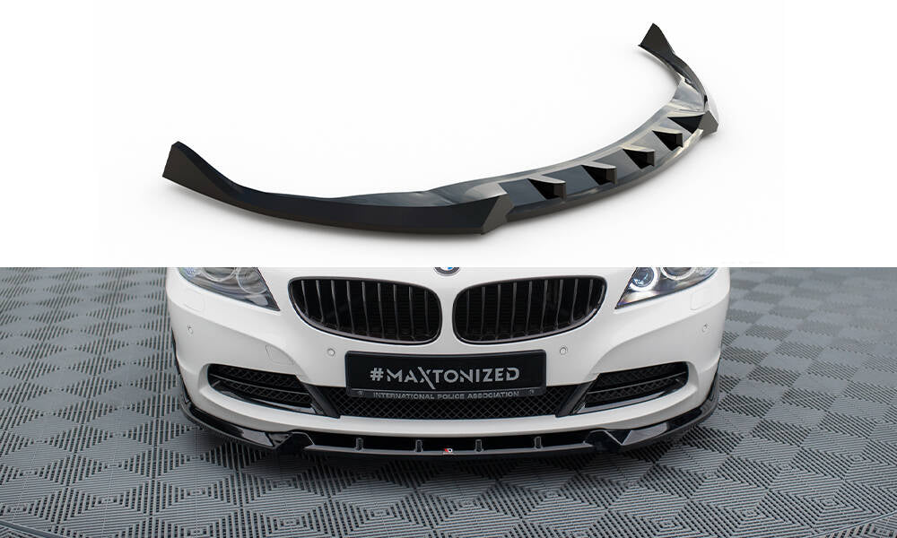 Street+ Spoilerlippe Front Ansatz V.2 passend für BMW Z4 E89 schwarz Hochglanz – Ansicht 2