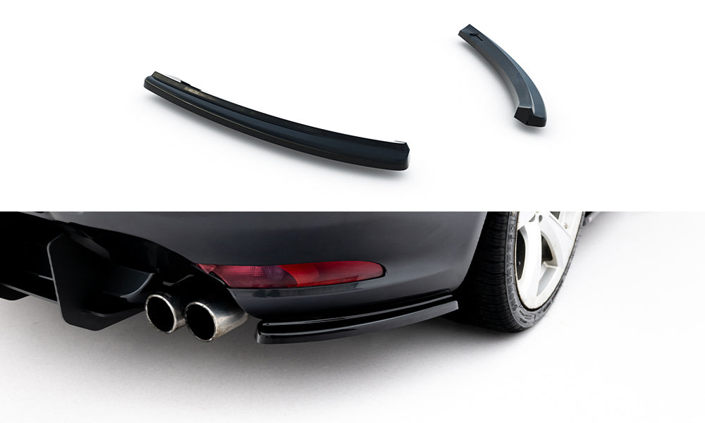 Heck Ansatz Flaps Diffusor passend für Alfa Romeo GT schwarz Hochglanz – Ansicht 2