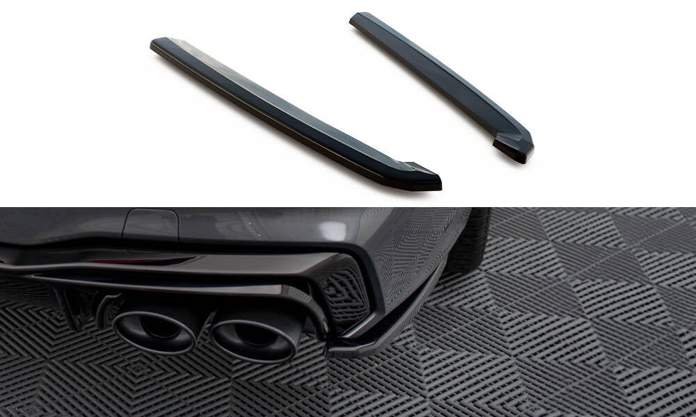 Heck Ansatz Flaps Diffusor passend für Audi A7 S-Line C8 / S7 C8 / C8 Facelift / S7 Facelift schwarz Hochglanz – Ansicht 2
