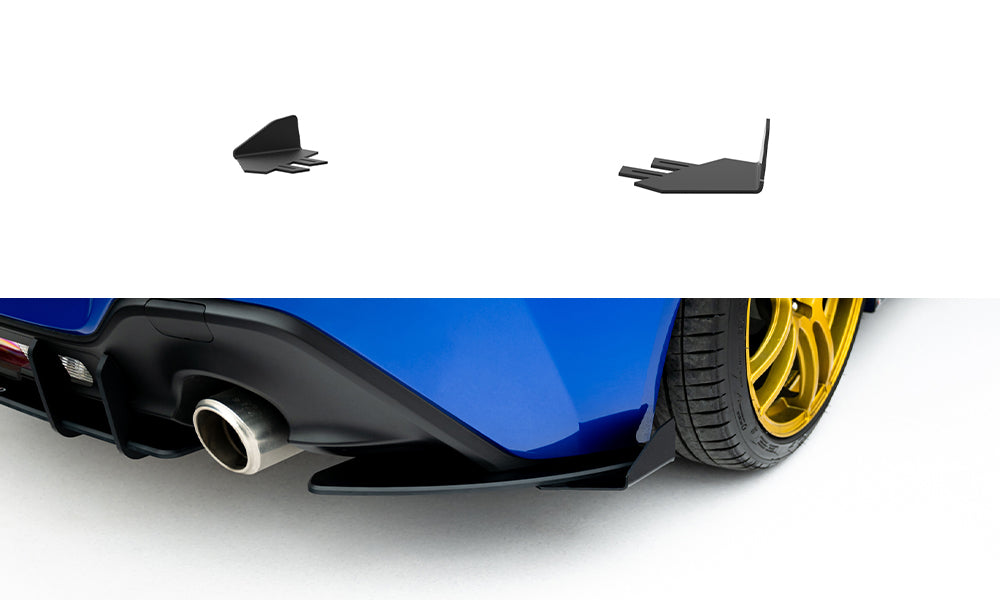 Hintere Seiten Flaps passend für Subaru BRZ Mk2 schwarz Hochglanz – Ansicht 2