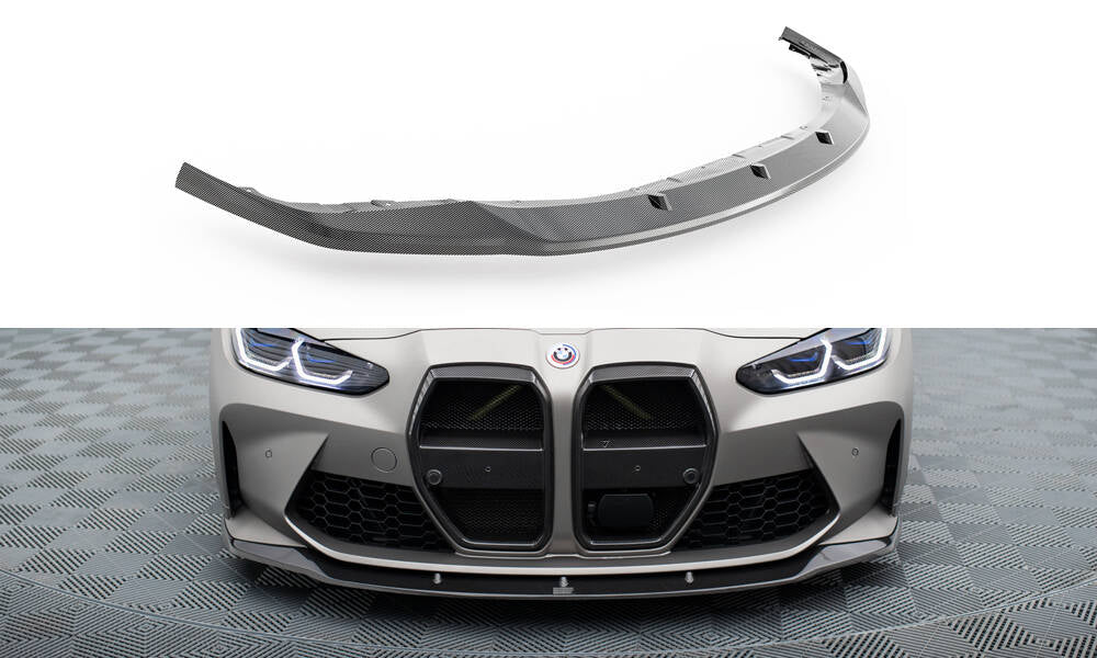 Prepreg Carbon Fiber Street+ Spoilerlippe Front Ansatz V.3 passend für BMW M4 G82  / M3 G80 – Ansicht 2
