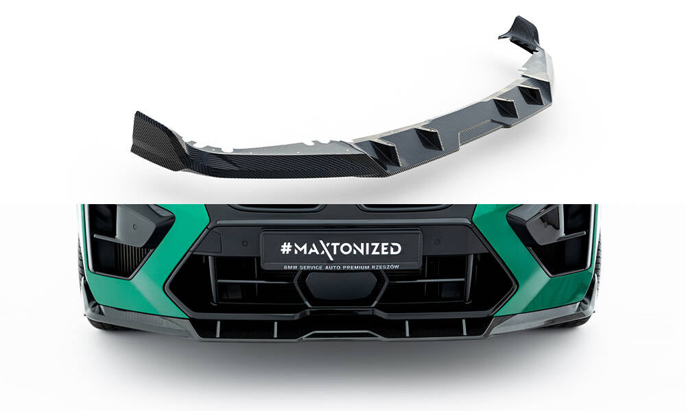 Prepreg Carbon Fiber Street+ Spoilerlippe Front Ansatz passend für BMW X5 M F95 Facelift – Ansicht 2