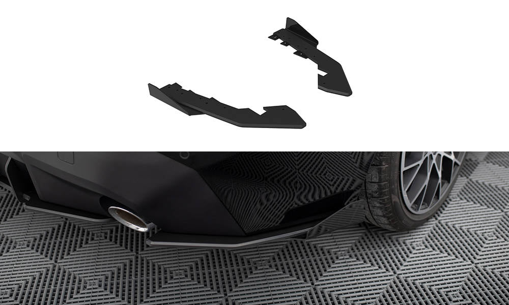 Street Pro Heck Ansatz Flaps Diffusor + Flaps passend für BMW 2 Coupe G42 schwarz Hochglanz – Ansicht 2