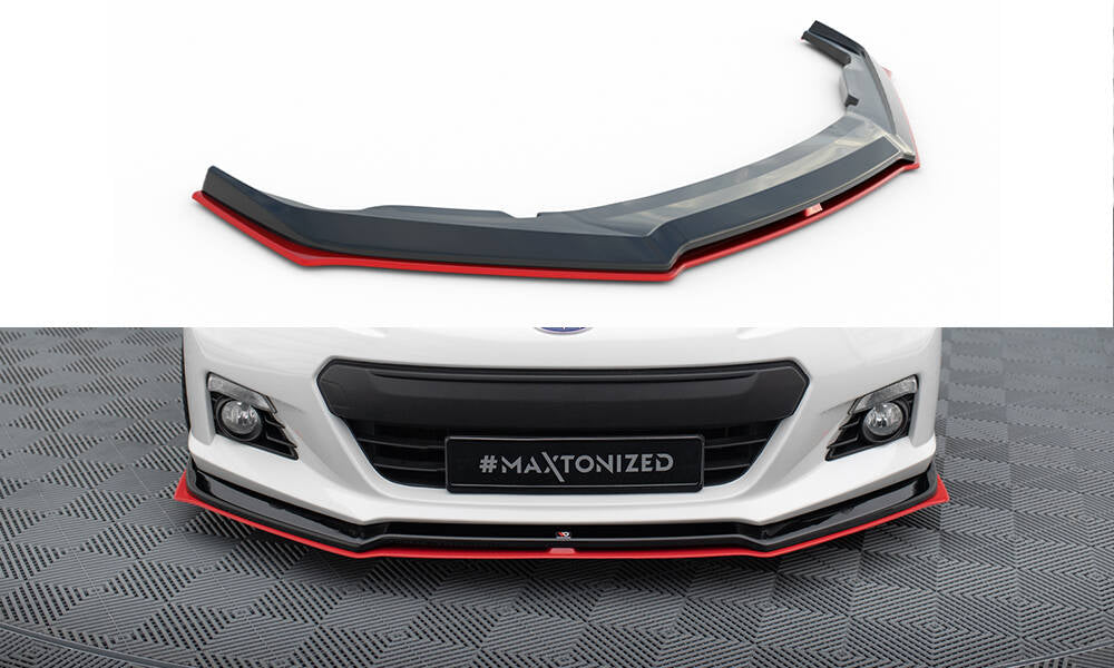 Front Ansatz V.3 für Subaru BRZ schwarz Hochglanz – Ansicht 2