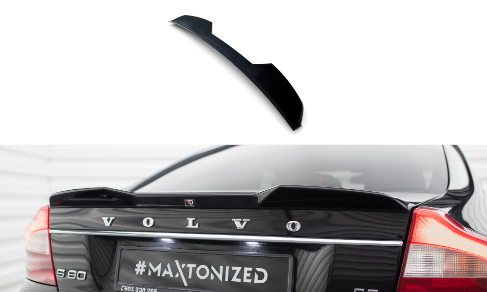 Heckspoiler Lippe 3D Volvo S80 Mk2 schwarz Hochglanz – Ansicht 2