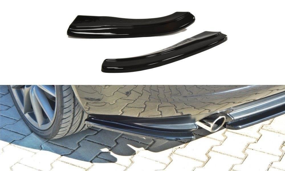 Heck Ansatz Flaps Diffusor passend für L + R Alfa Romeo 159 schwarz Hochglanz – Ansicht 2