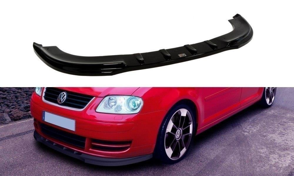 Street+ Spoilerlippe Front Ansatz passend für VW Touran Mk1 schwarz Hochglanz – Ansicht 2