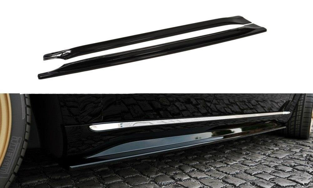 Street+ Seitenschweller Leisten passend für Jeep Grand Cherokee  Summit WK2 Facelift schwarz Hochglanz – Ansicht 2
