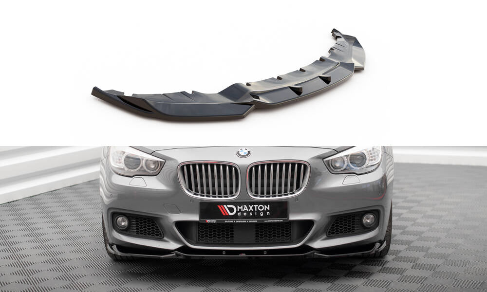 Street+ Spoilerlippe Front Ansatz passend für BMW 5er GT M-Paket F07 schwarz Hochglanz – Ansicht 2